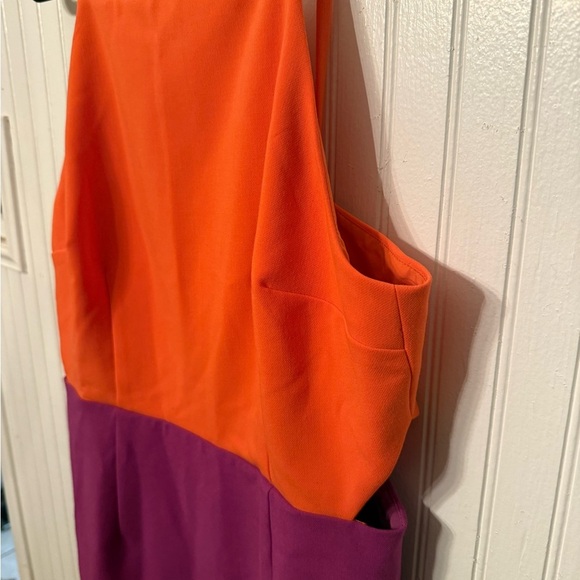NWT French Connection Whisper Colorblock Side Cut Out Dress 10 - Picture 2 of 8